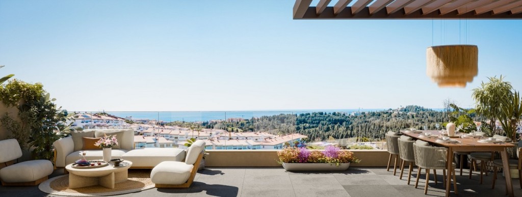 Contemporary Apartment With Sea Views In Mijas Costa