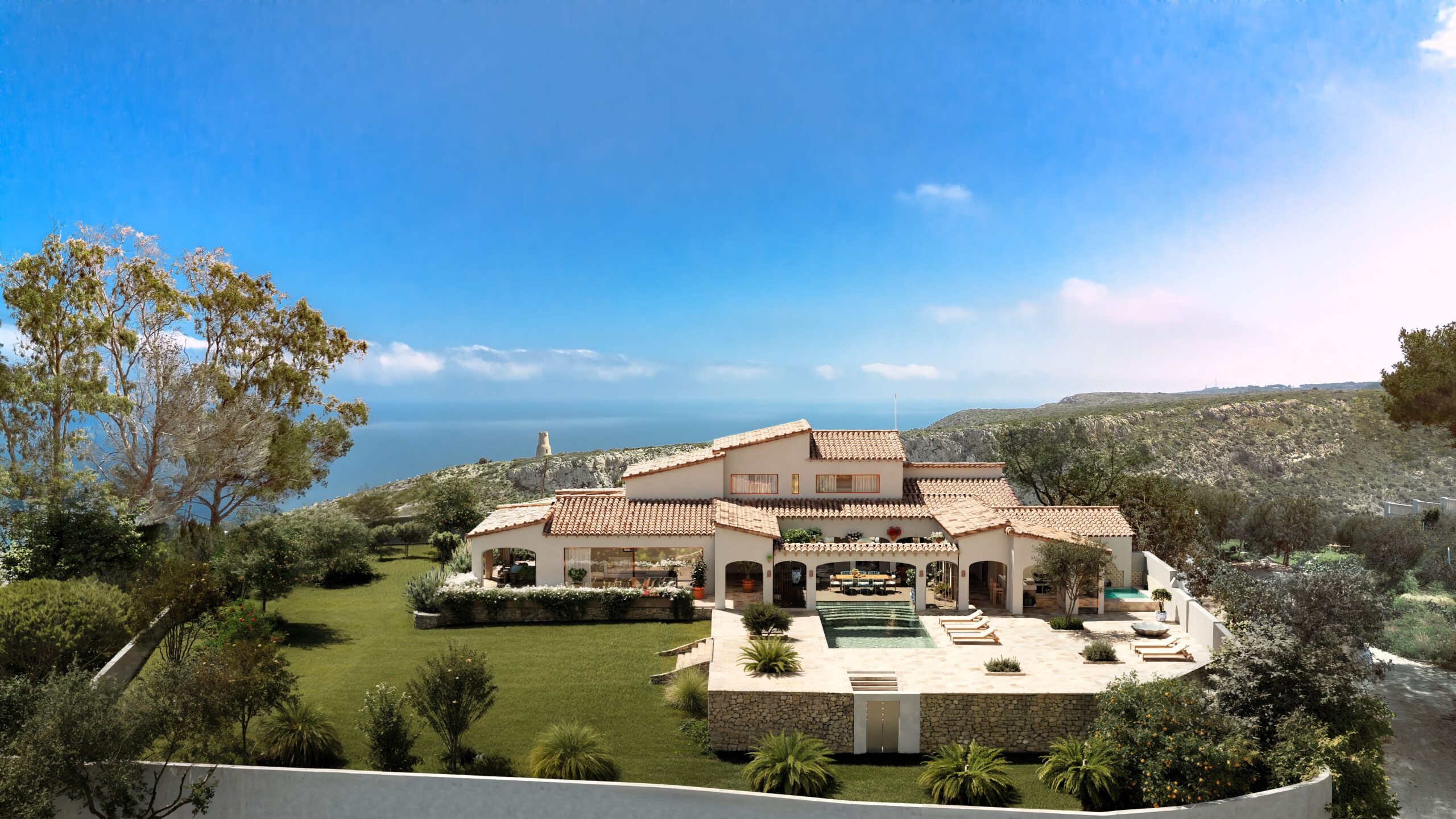 Contemporary Villa With Sea Views In Denia