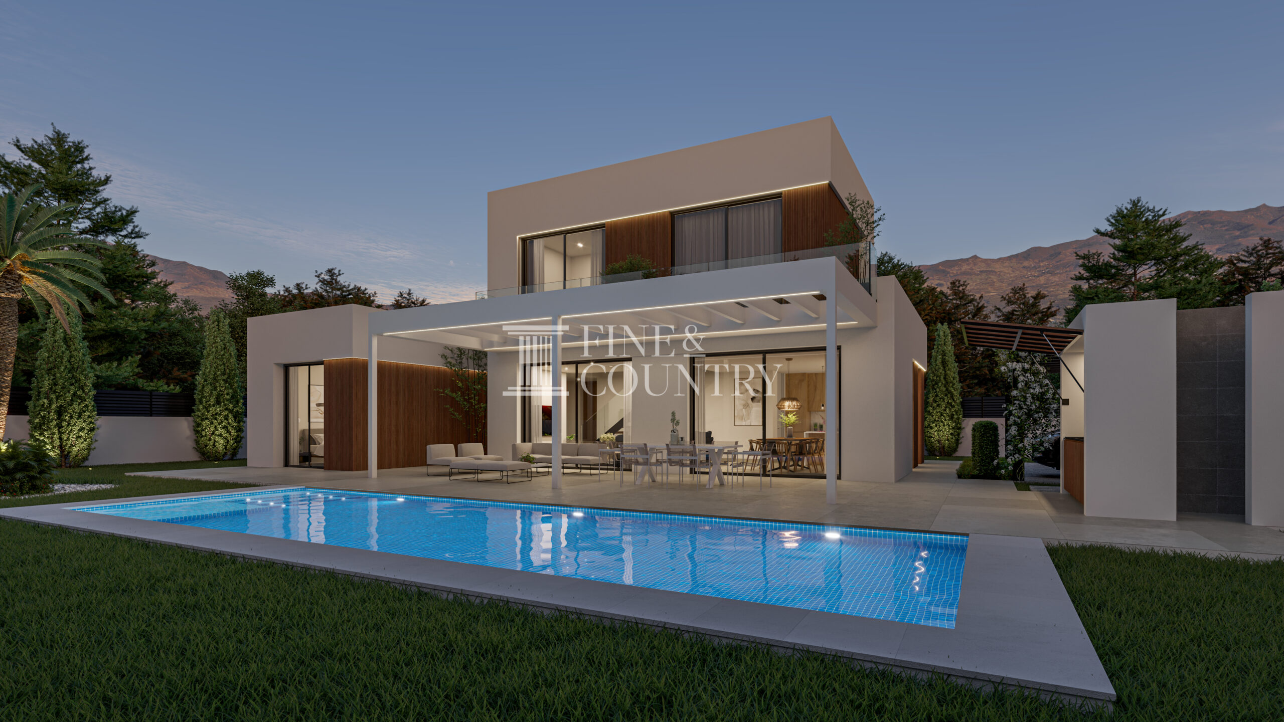 Contemporary Villa With A Private Garden In Denia